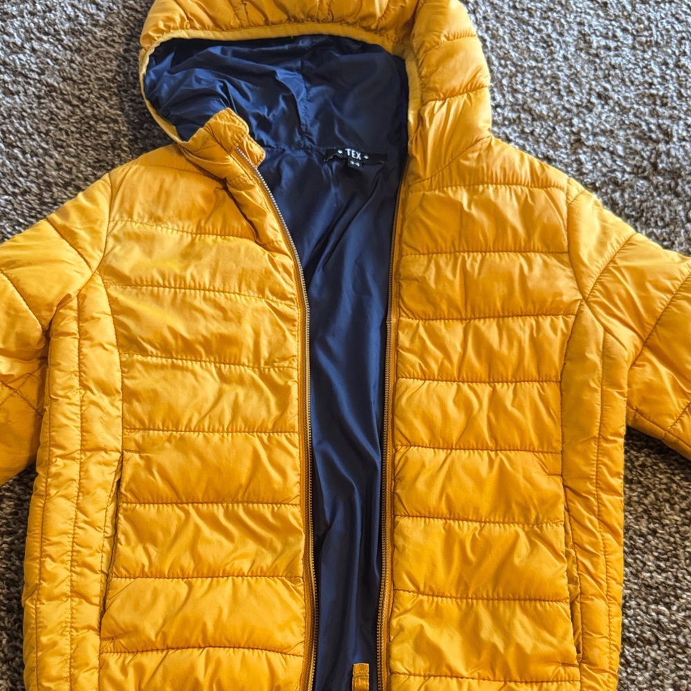 Yellow Tex Kids Puffer Jacket